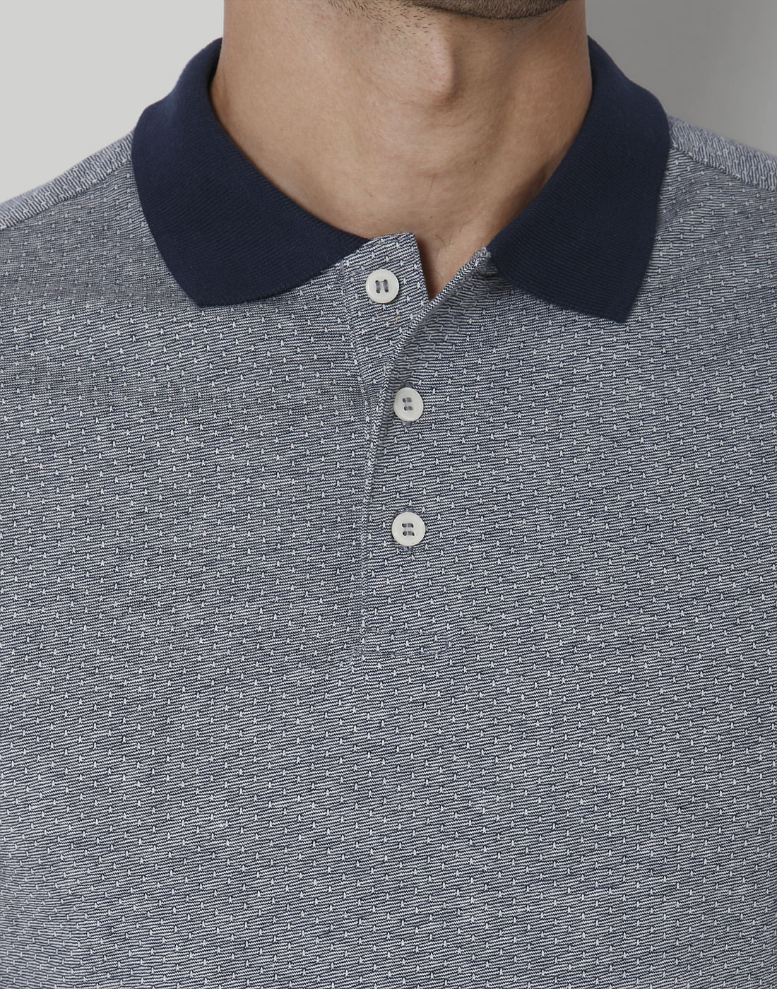White Polo Neck T-Shirt