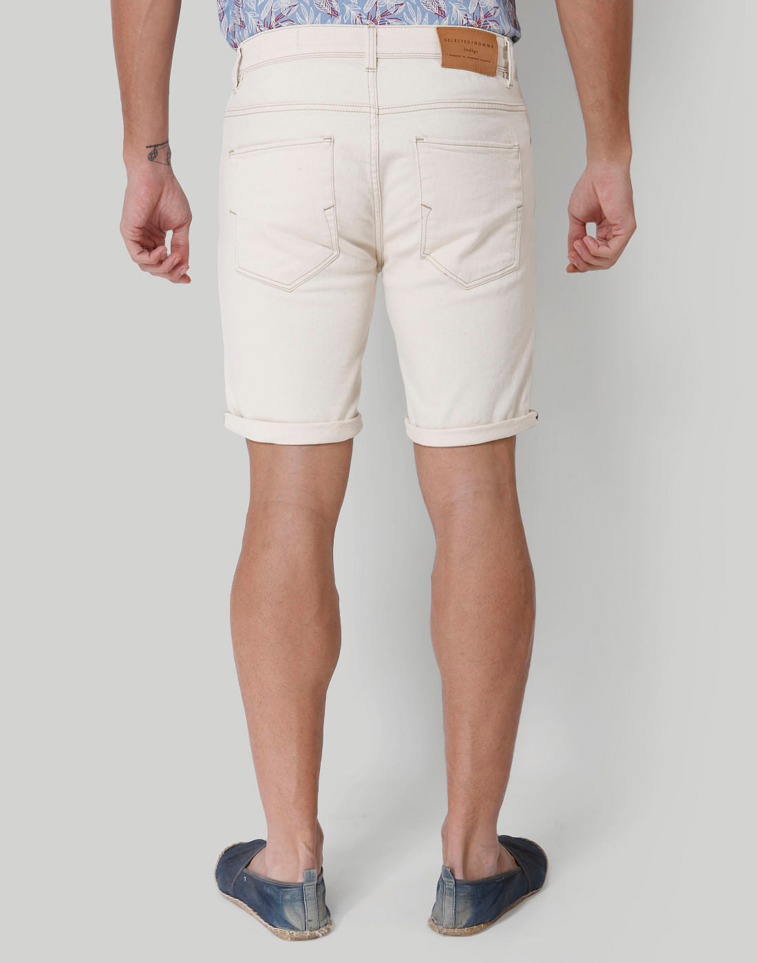 White Denim Shorts