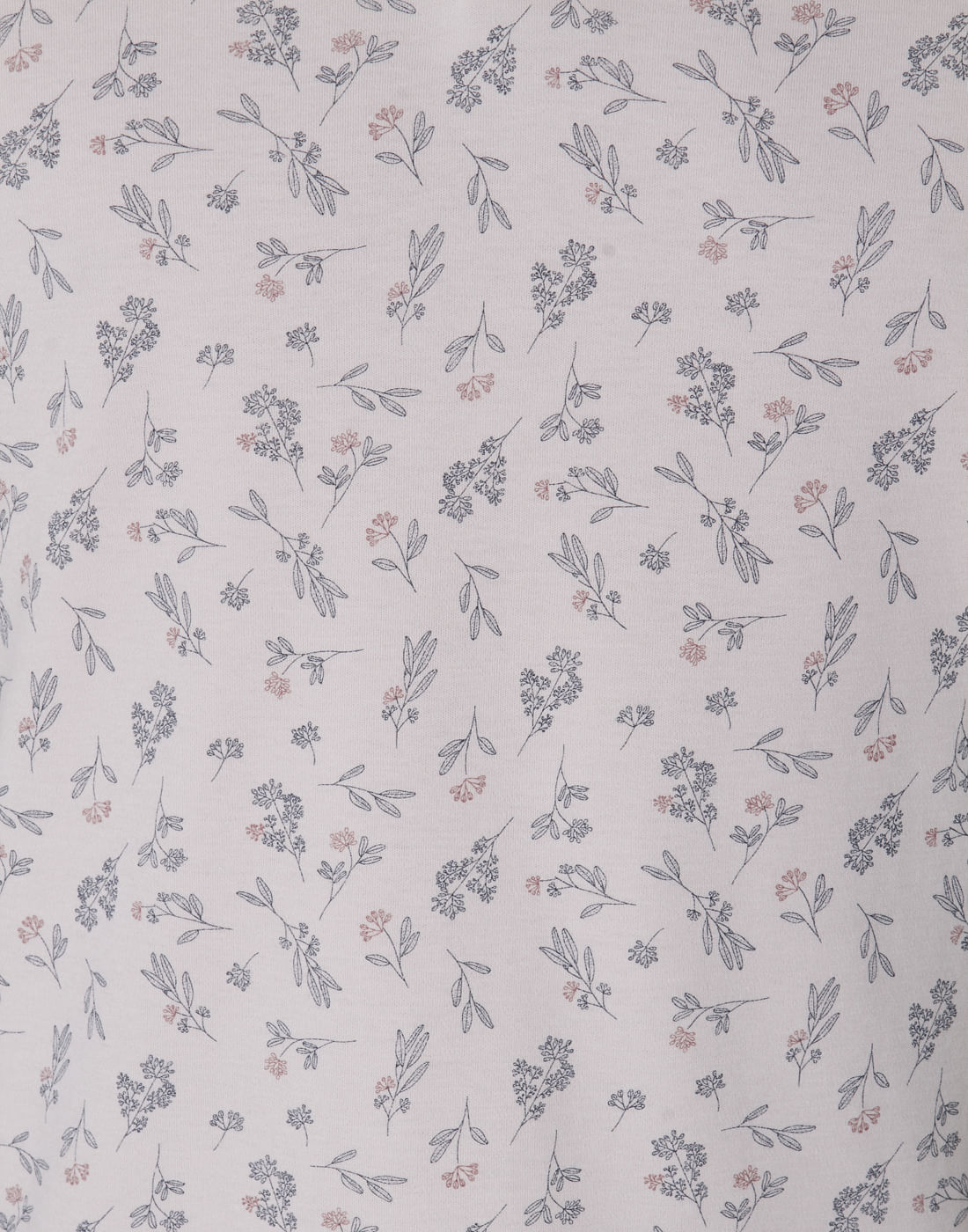 Pink Floral Print Polo Neck T-Shirt