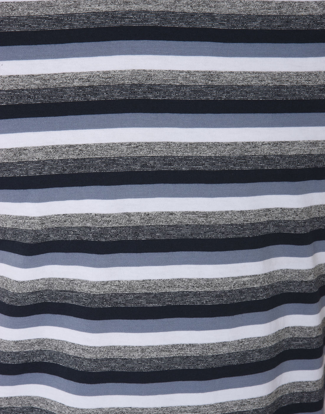 Blue Striped Crew Neck T-Shirt
