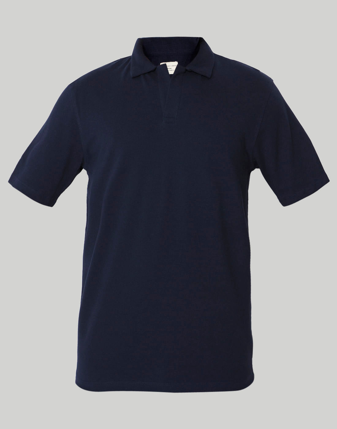 Blue Polo Neck T-Shirt