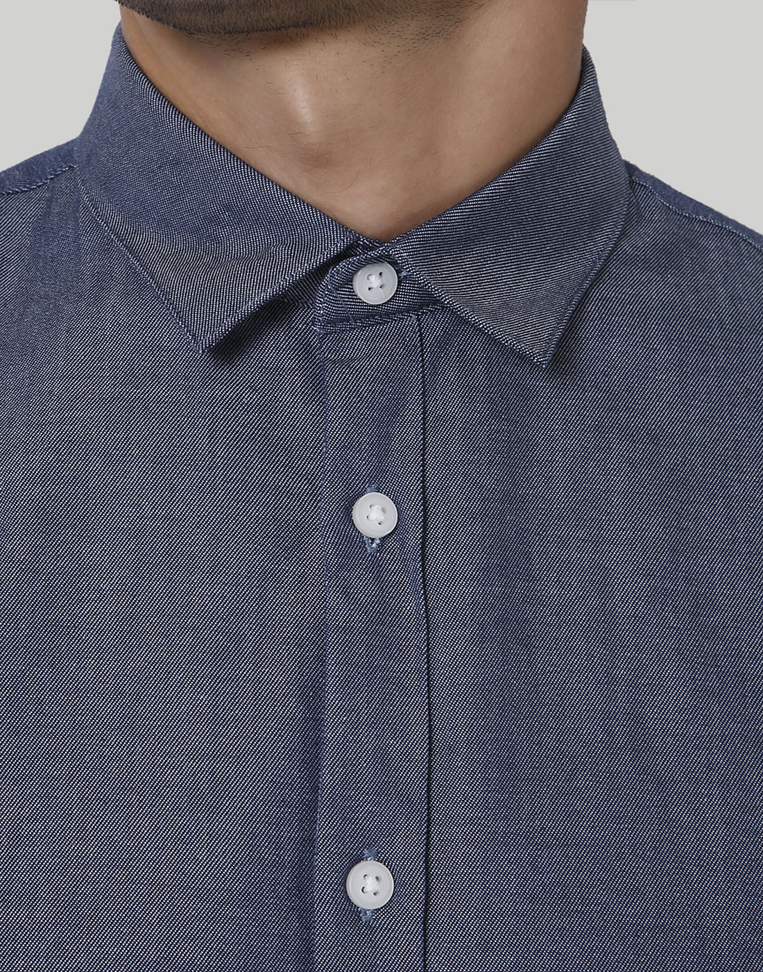 Blue Short Sleeves Shirt