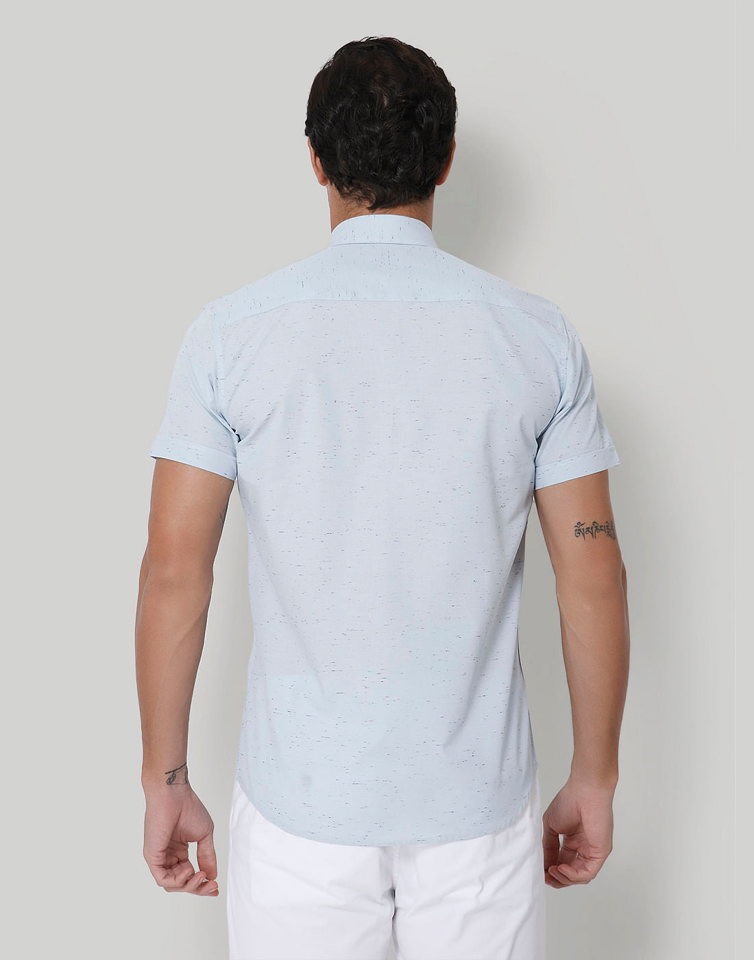 Blue Short Sleeves Shirt