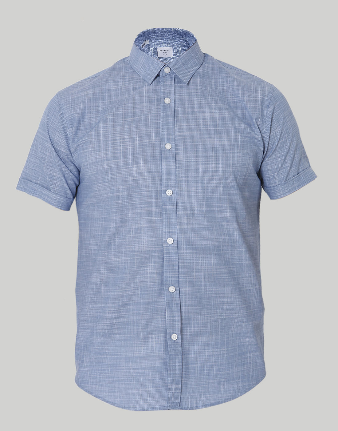 Blue Short Sleeves Shirt