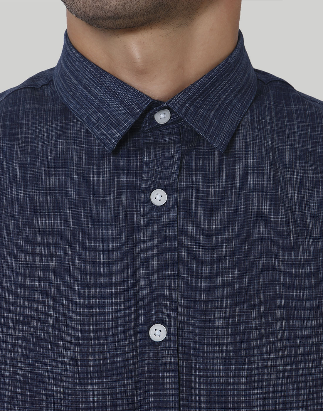 Blue Short Sleeves Shirt