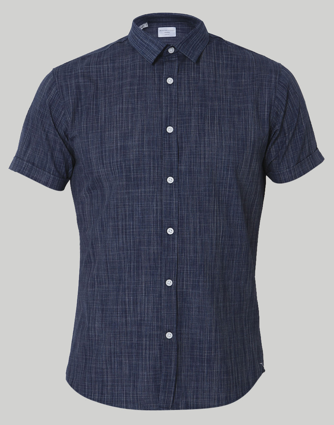 Blue Short Sleeves Shirt