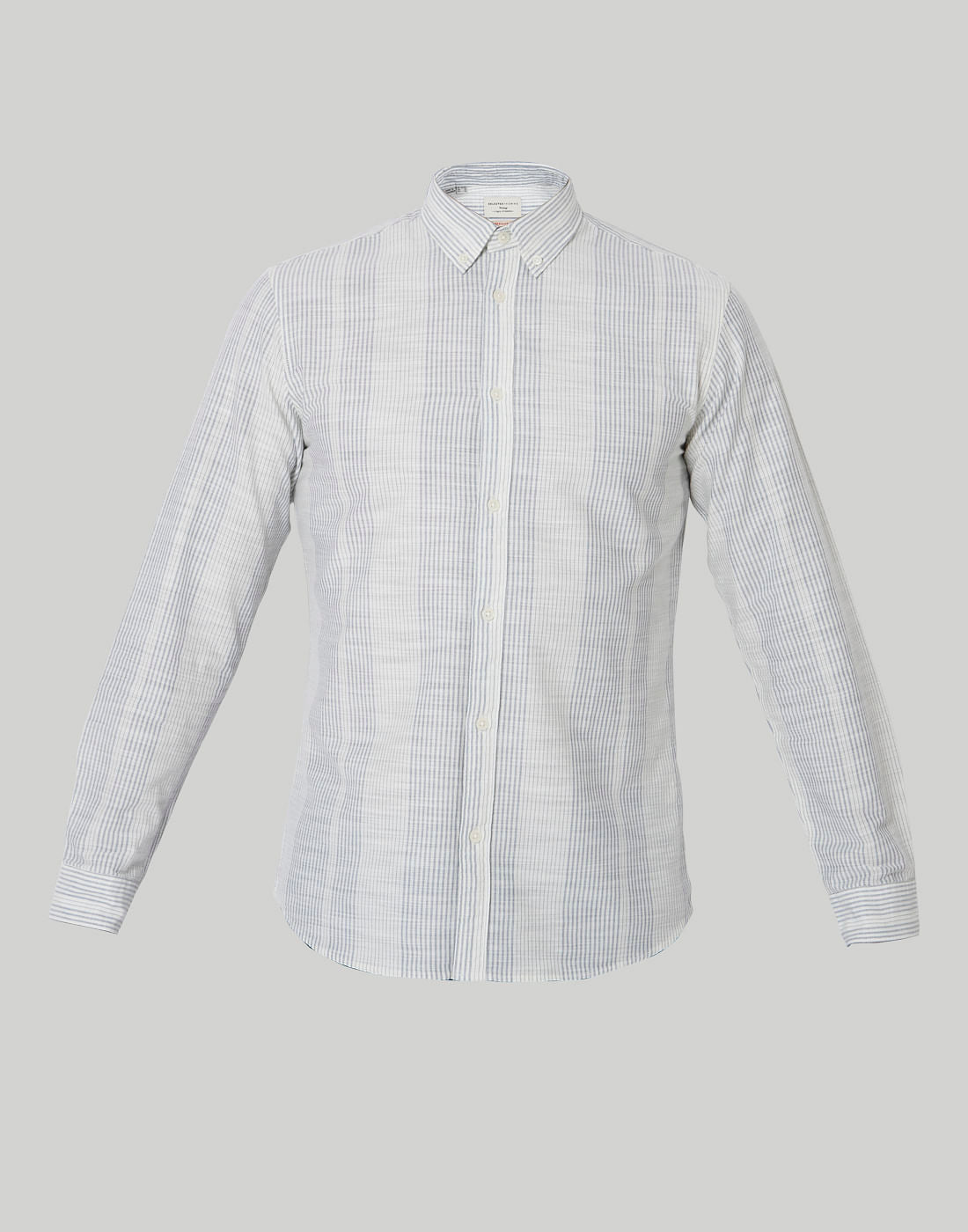 White Striped Full Sleeves Shirt