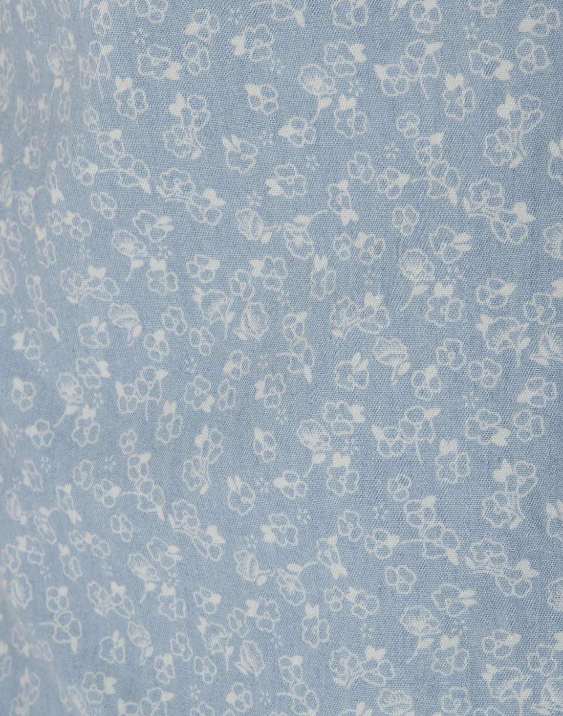 Blue Printed Short Sleeves Shirt