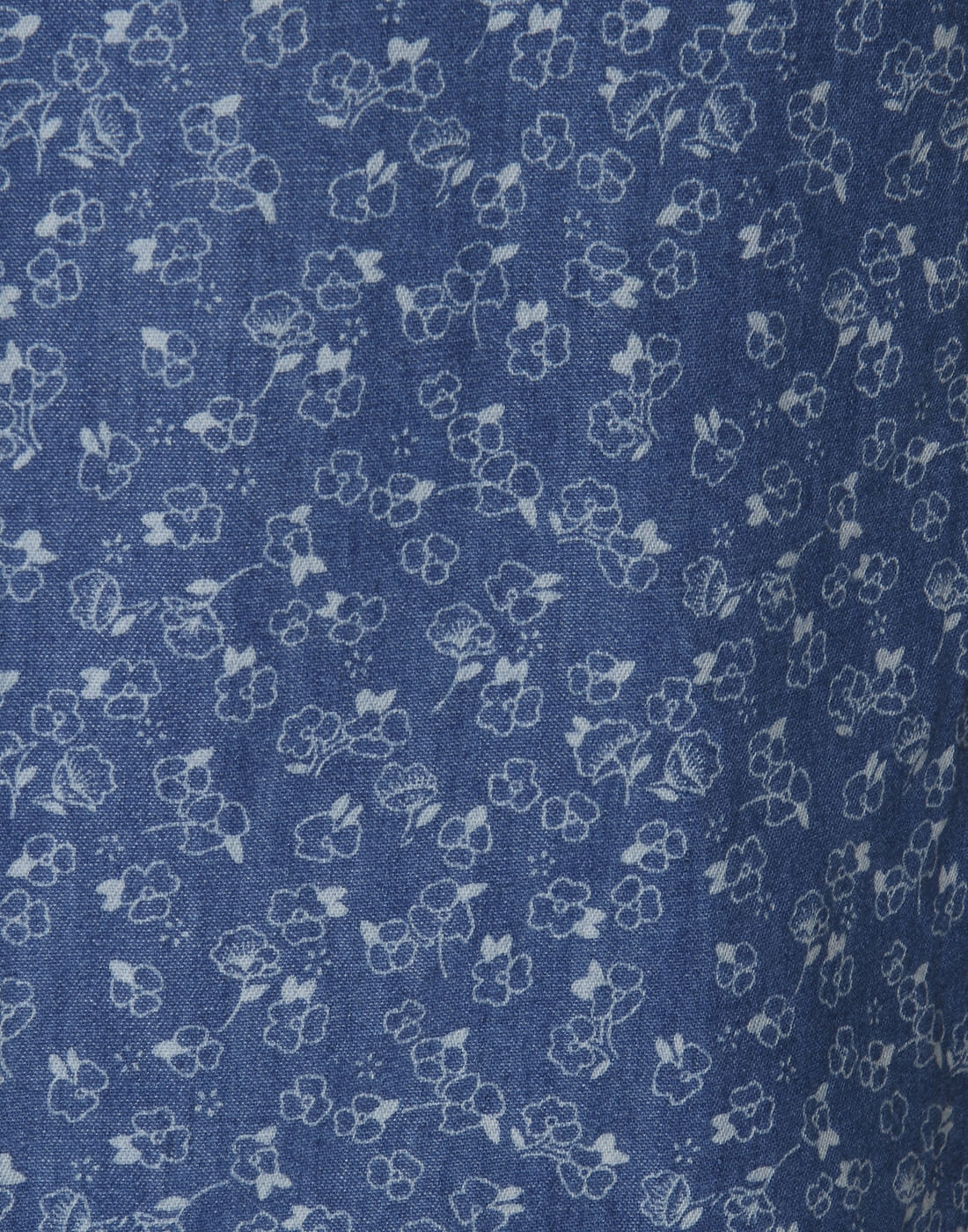 Blue Printed Short Sleeves Shirt