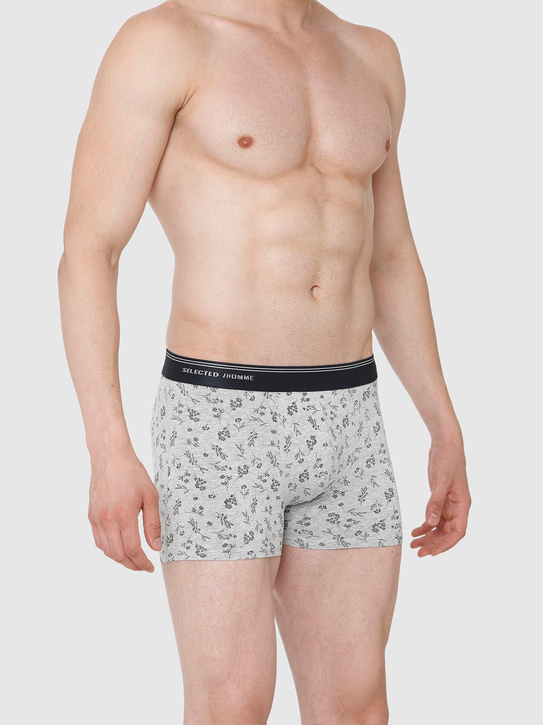 Light Grey All Over Print Trunks