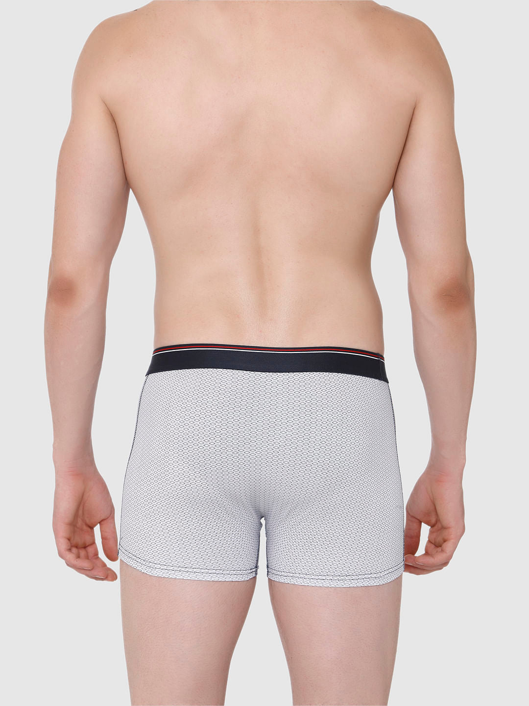 White Printed Trunks