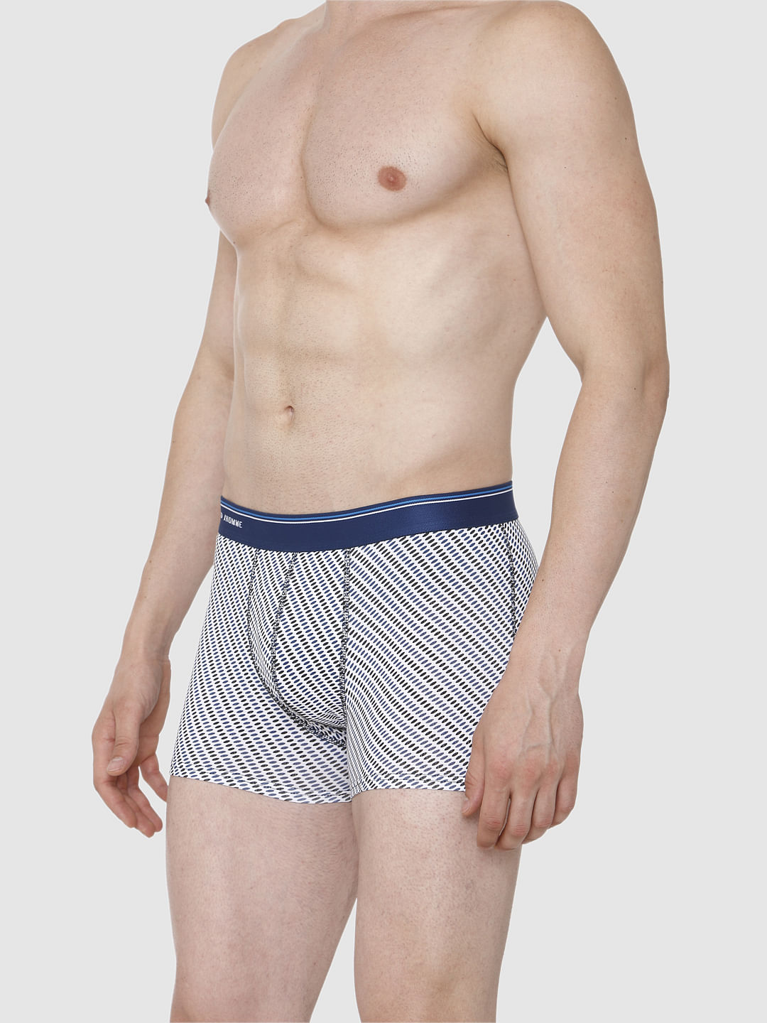 White All Over Print Trunks