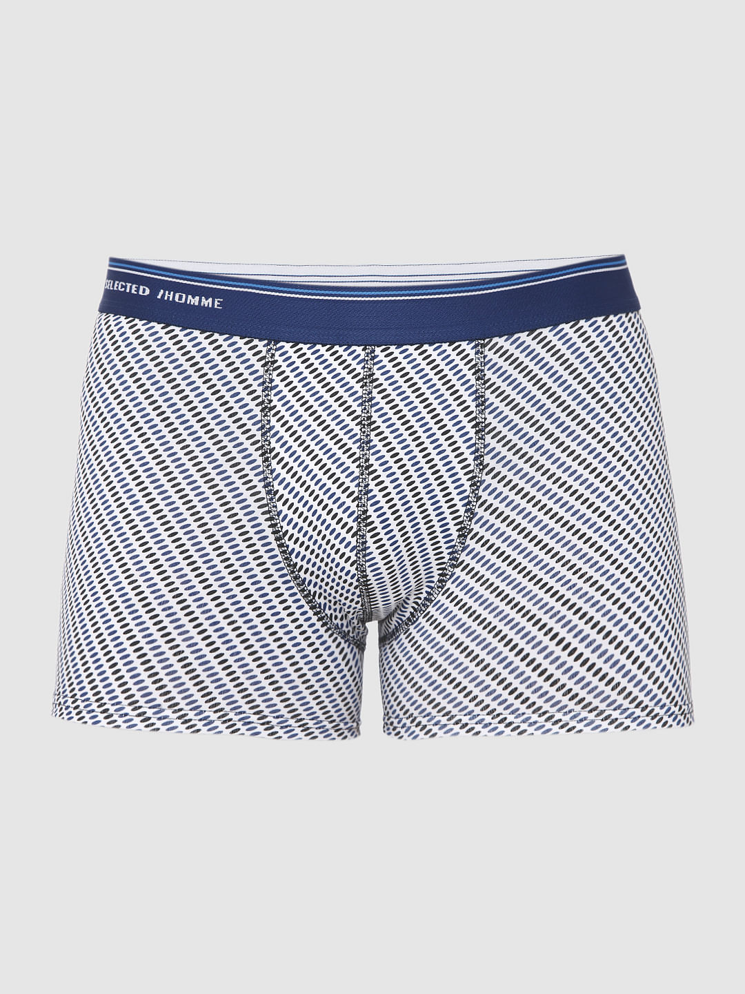 White All Over Print Trunks
