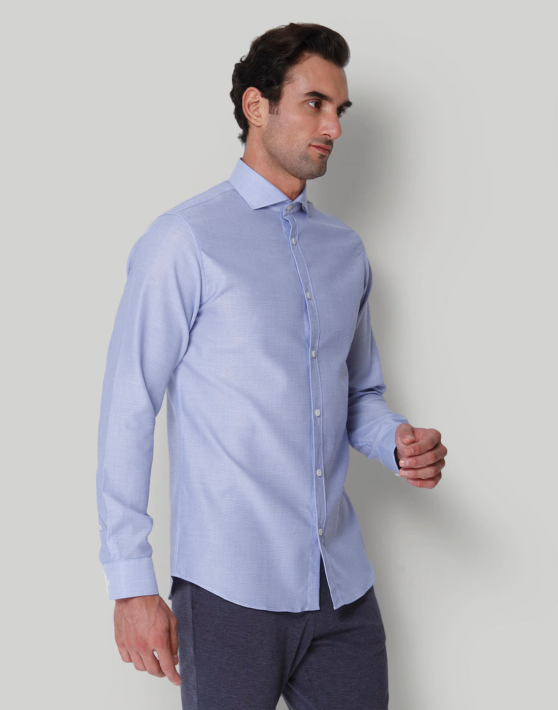 Blue Full Sleeves Shirt