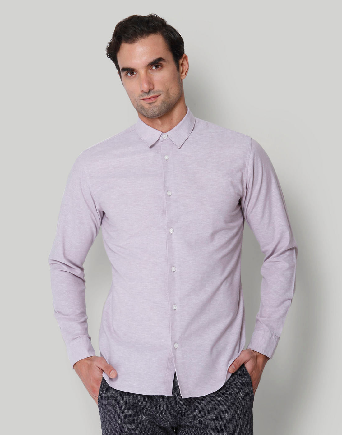Purple Full Sleeves Shirt