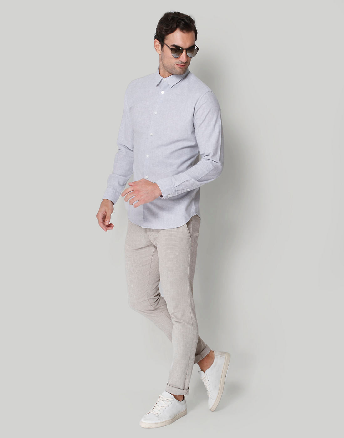 Grey Full Sleeves Shirt