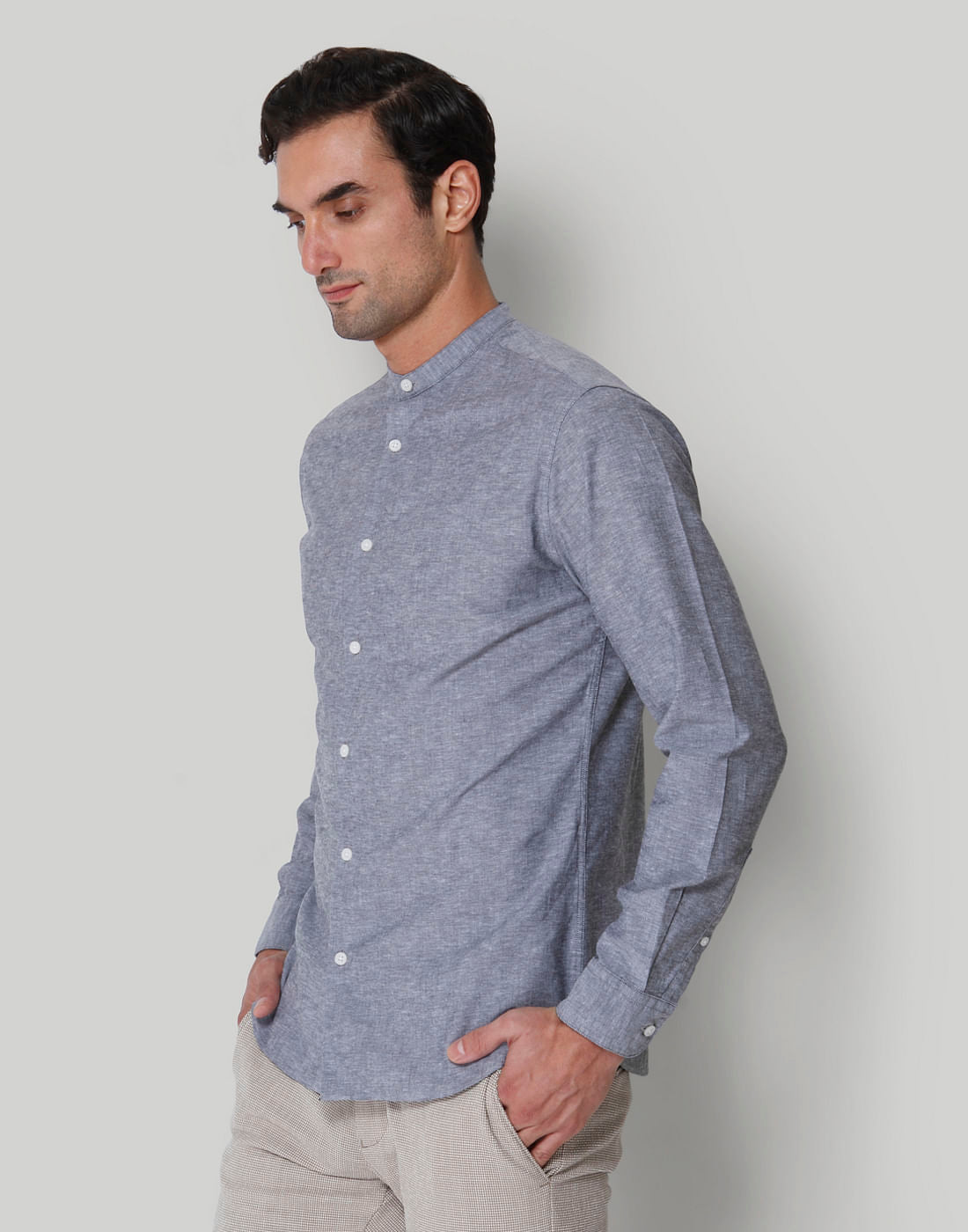 Grey Full Sleeves Shirt