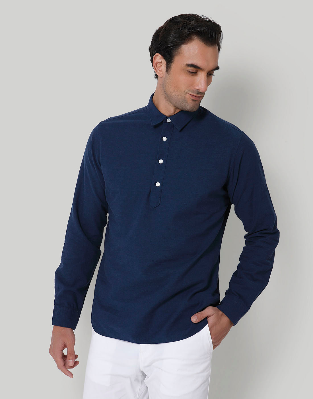 Blue Full Sleeves Shirt