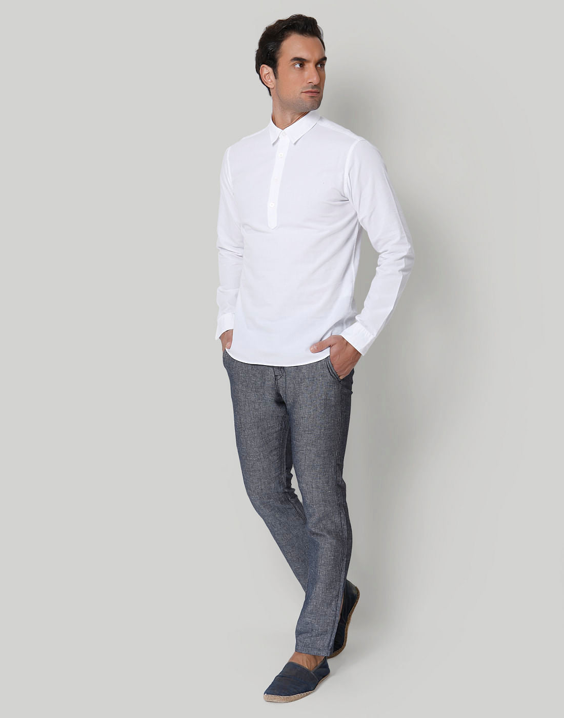 White Full Sleeves Shirt