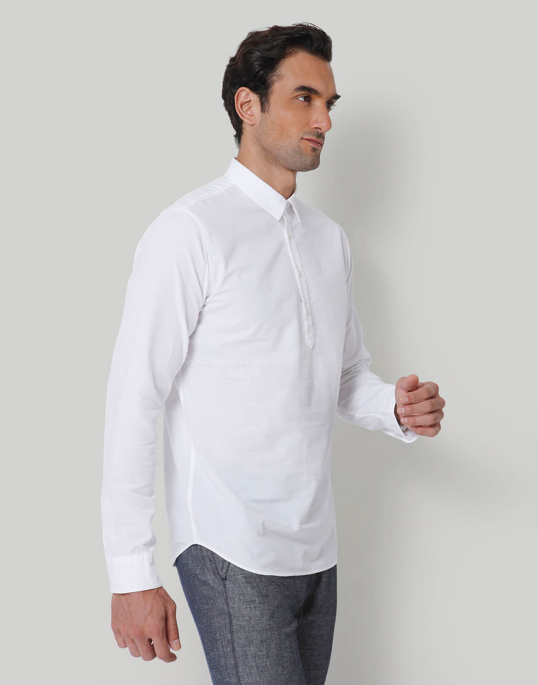 White Full Sleeves Shirt