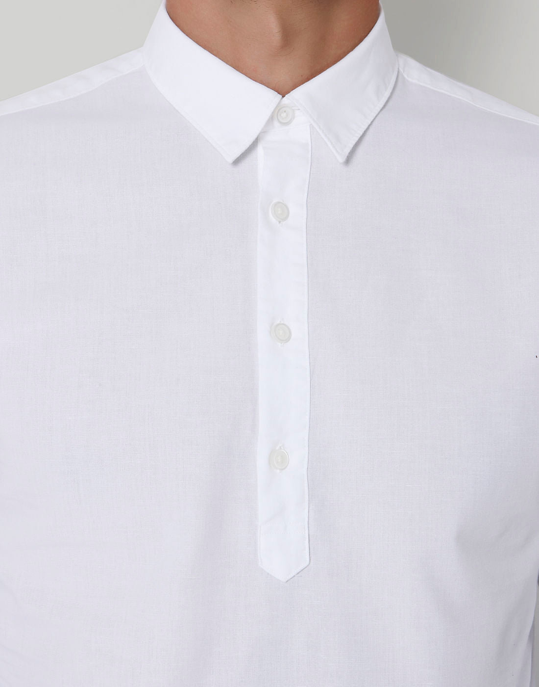 White Full Sleeves Shirt