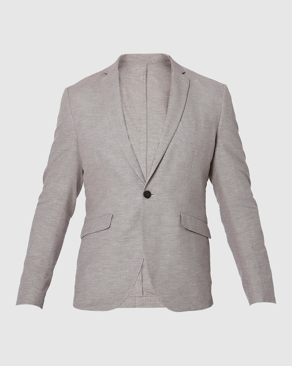Light Brown Slim Fit Blazer
