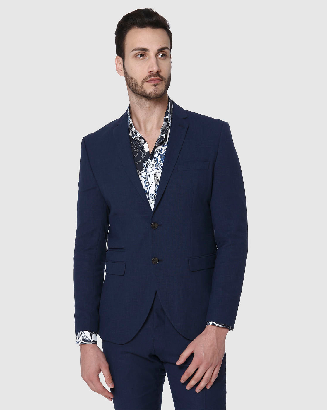Navy Blue Slim Fit Blazer
