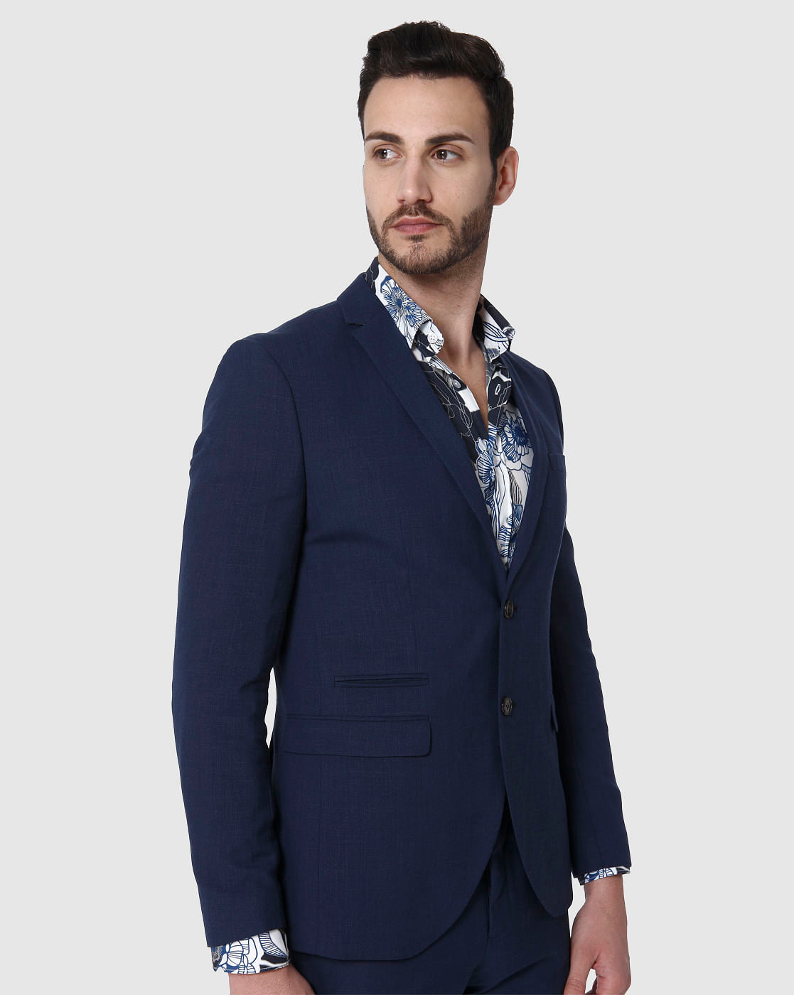 Navy Blue Slim Fit Blazer