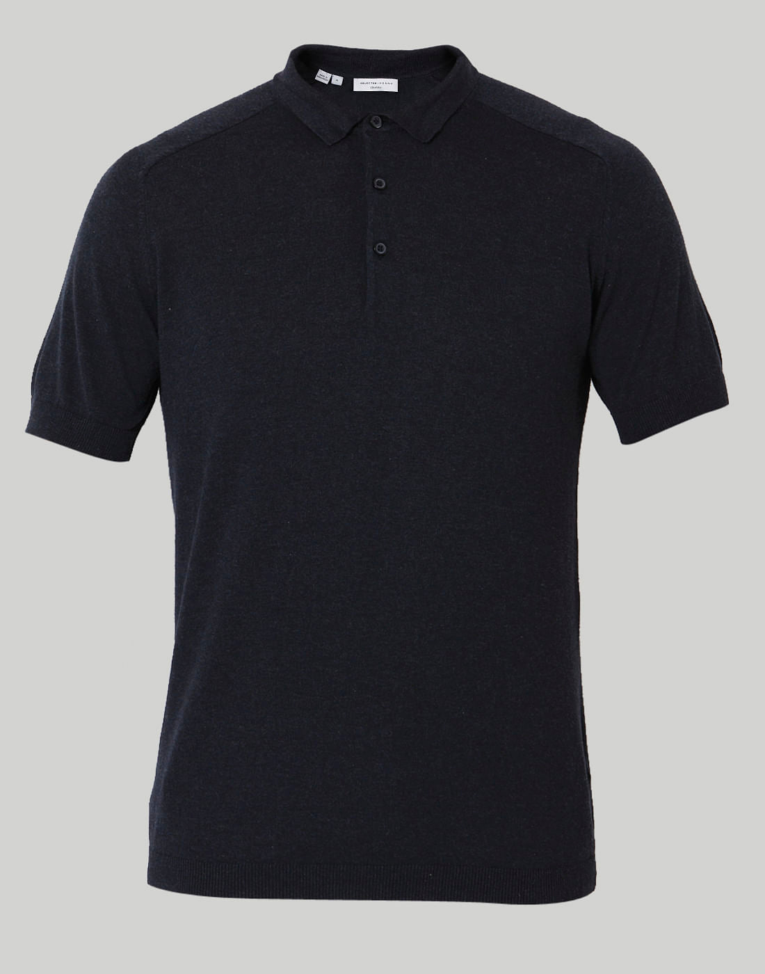 Blue Polo Neck T-Shirt