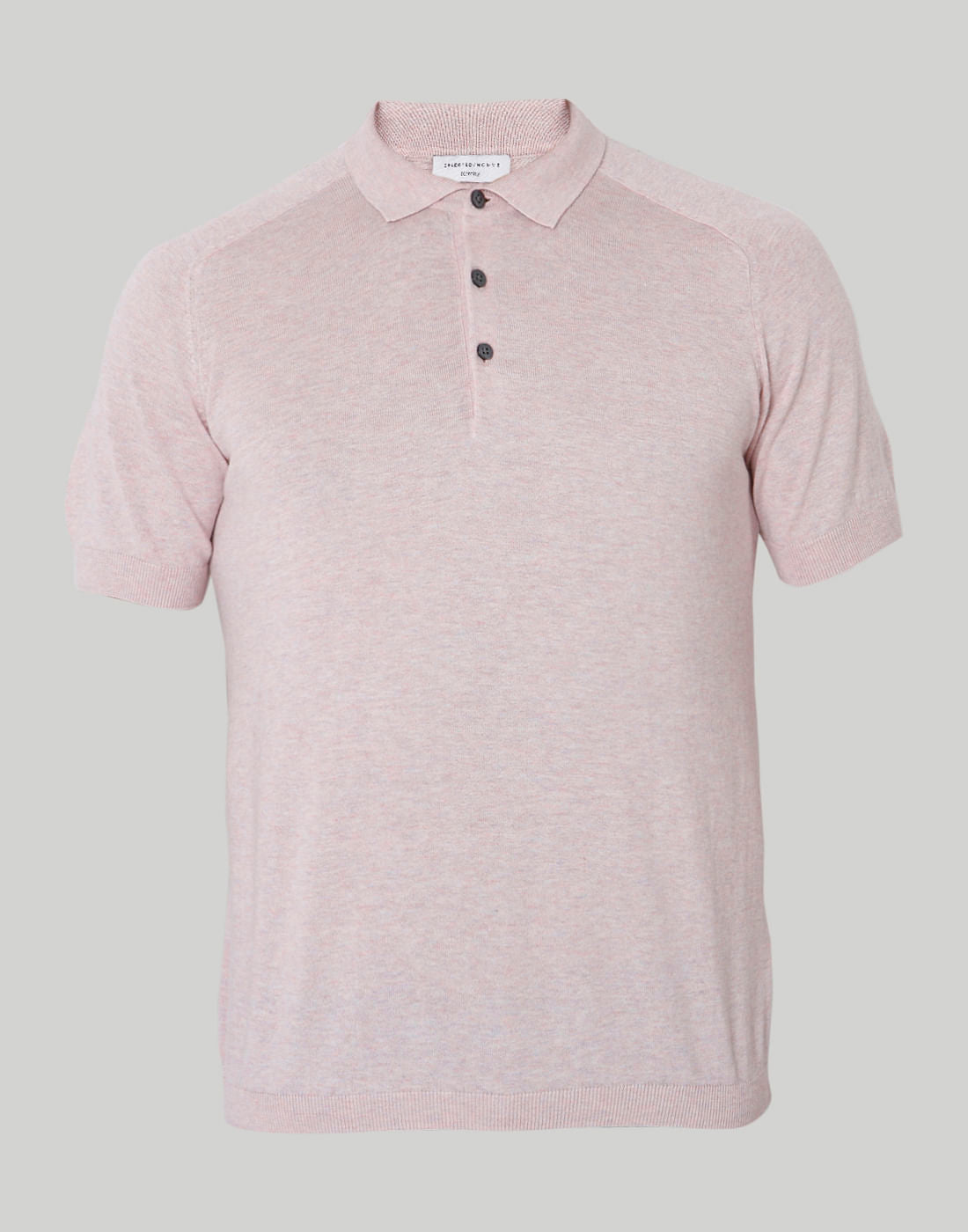 Pink Polo Neck T-Shirt