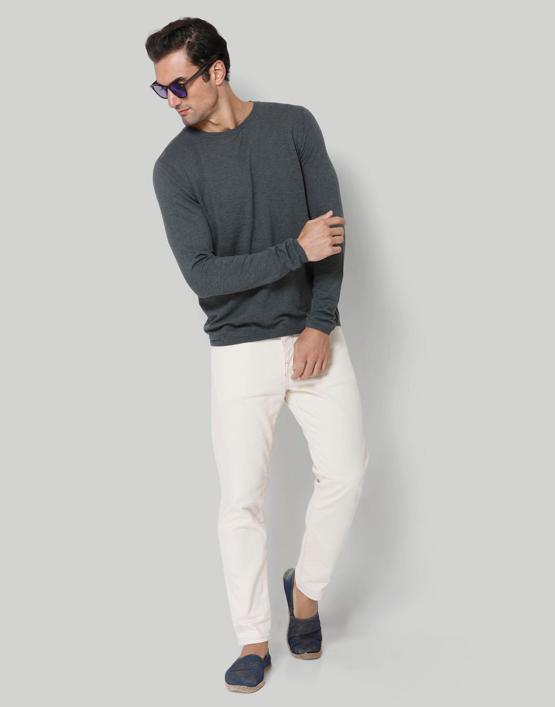 Grey Crew Neck T-Shirt