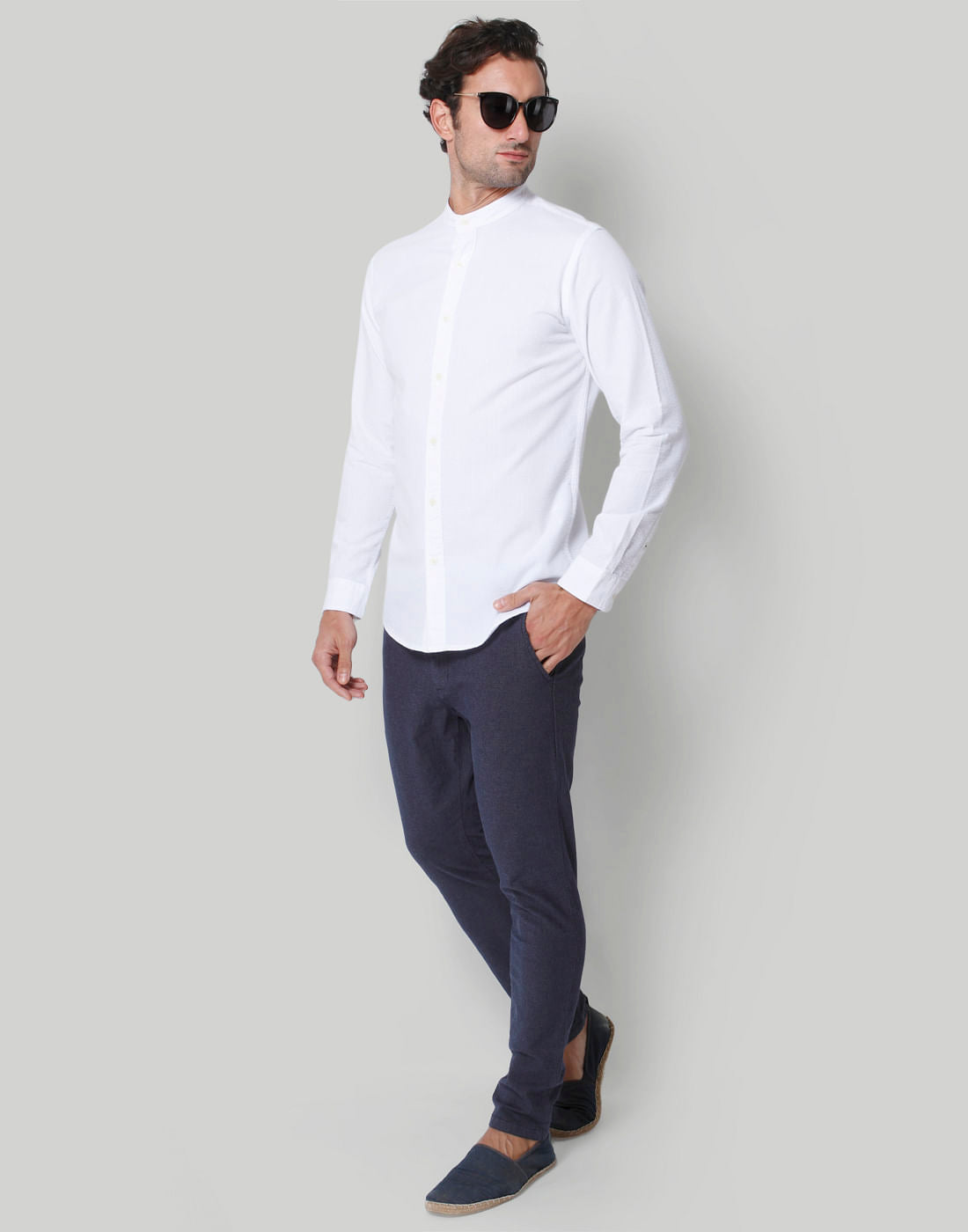 White Full Sleeves Shirt
