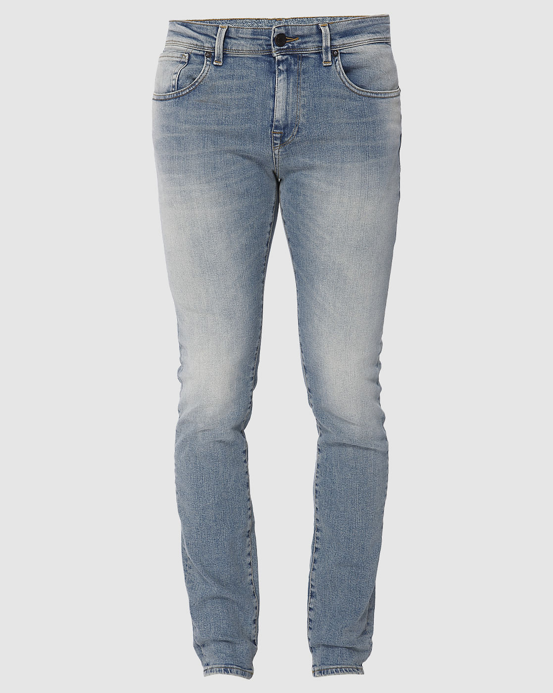 Light Blue Faded Leon Slim Fit Jeans