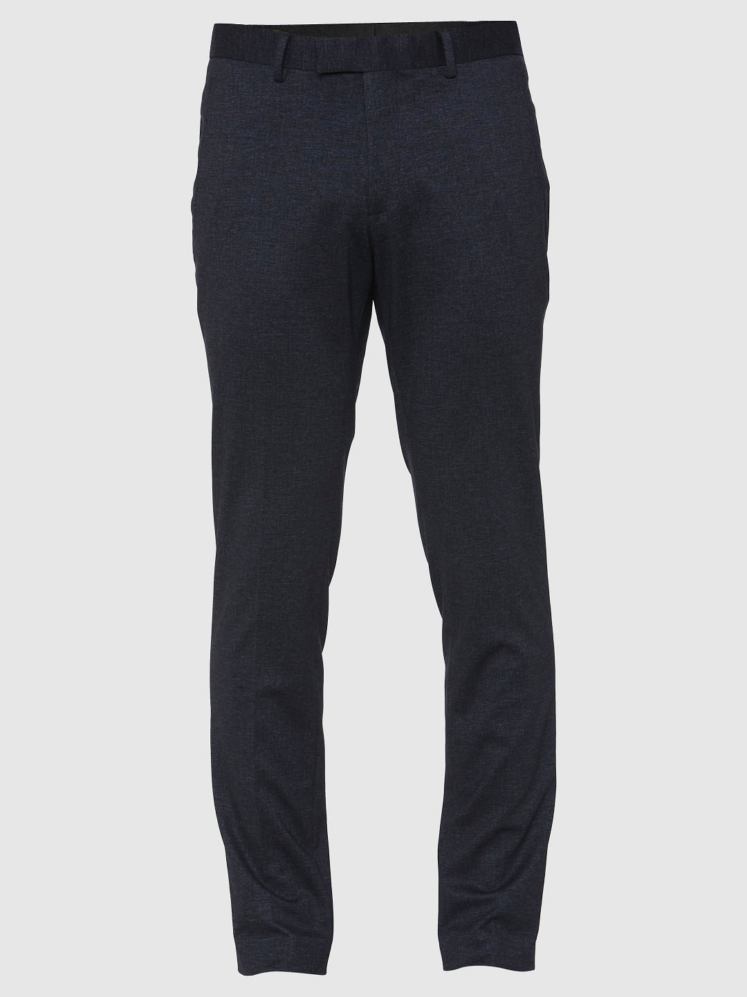 Navy Blue Formal Slim Fit Trousers