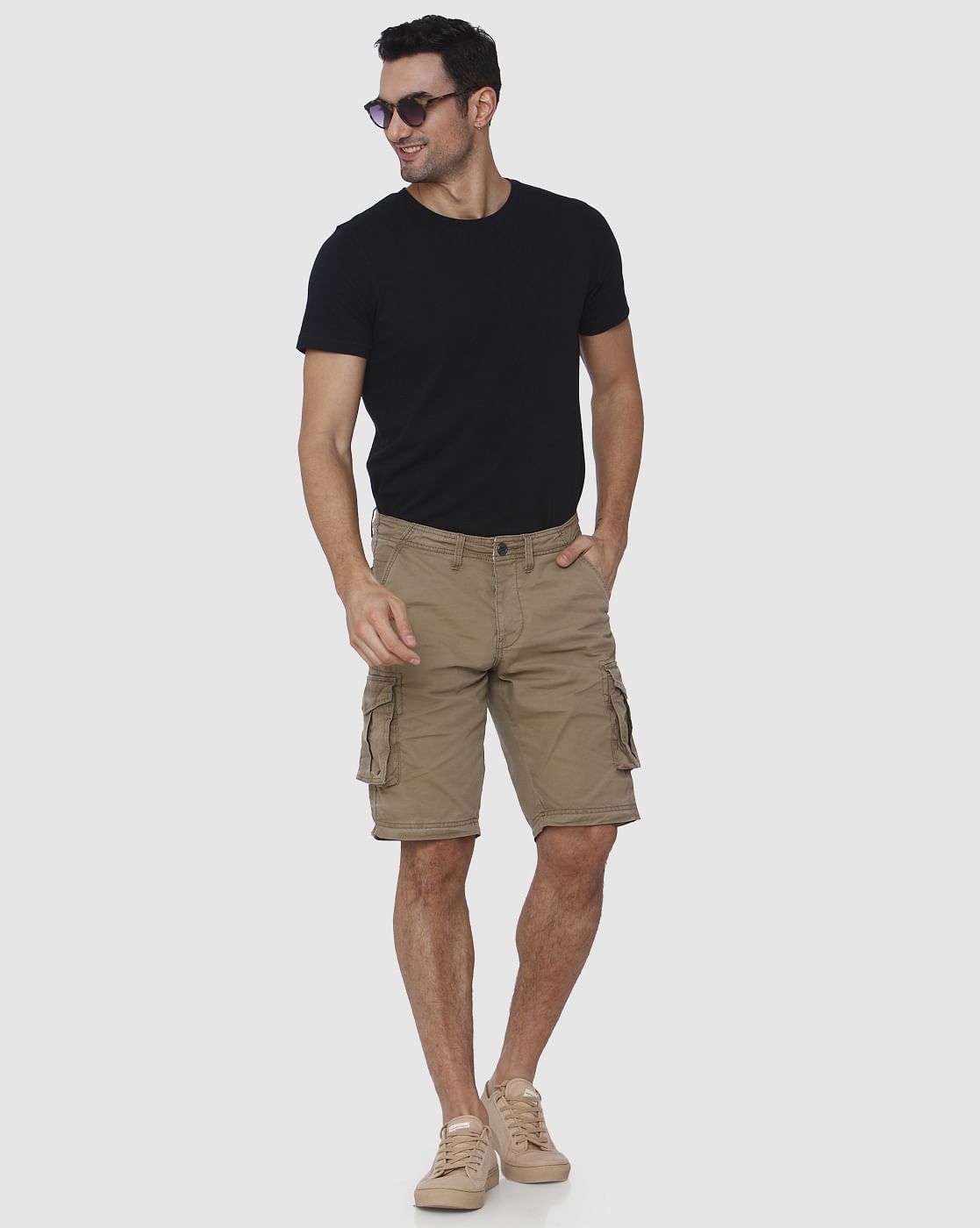 Brown Cargo Shorts