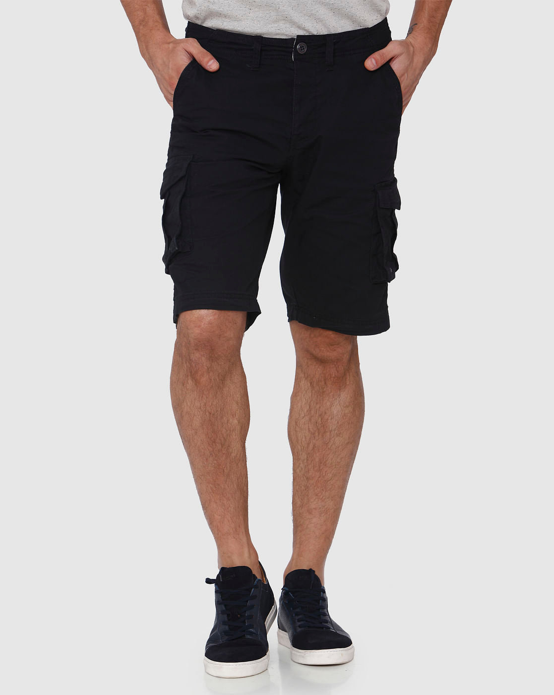 Black Cargo Shorts