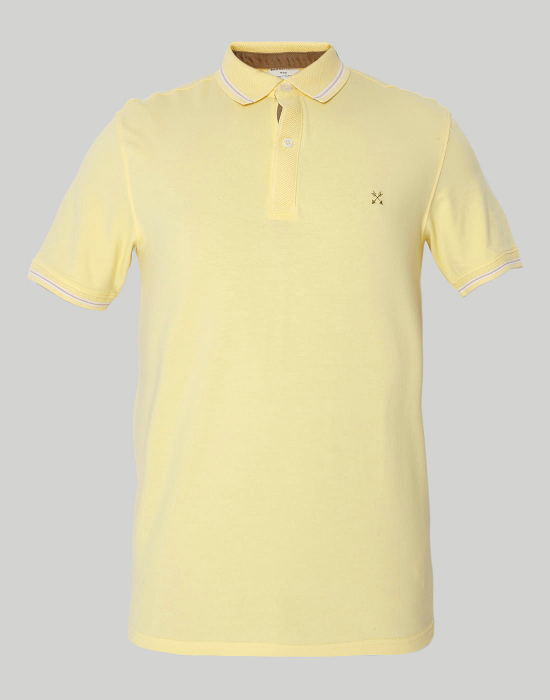 Yellow Polo Neck T-Shirt