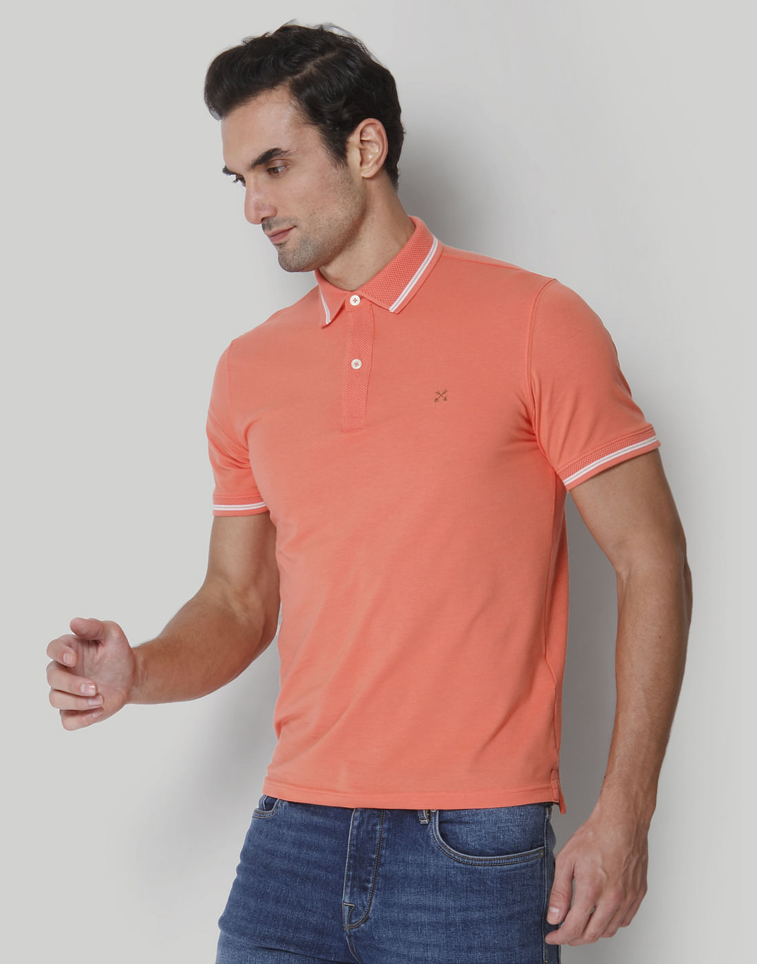 Coral Polo Neck T-Shirts