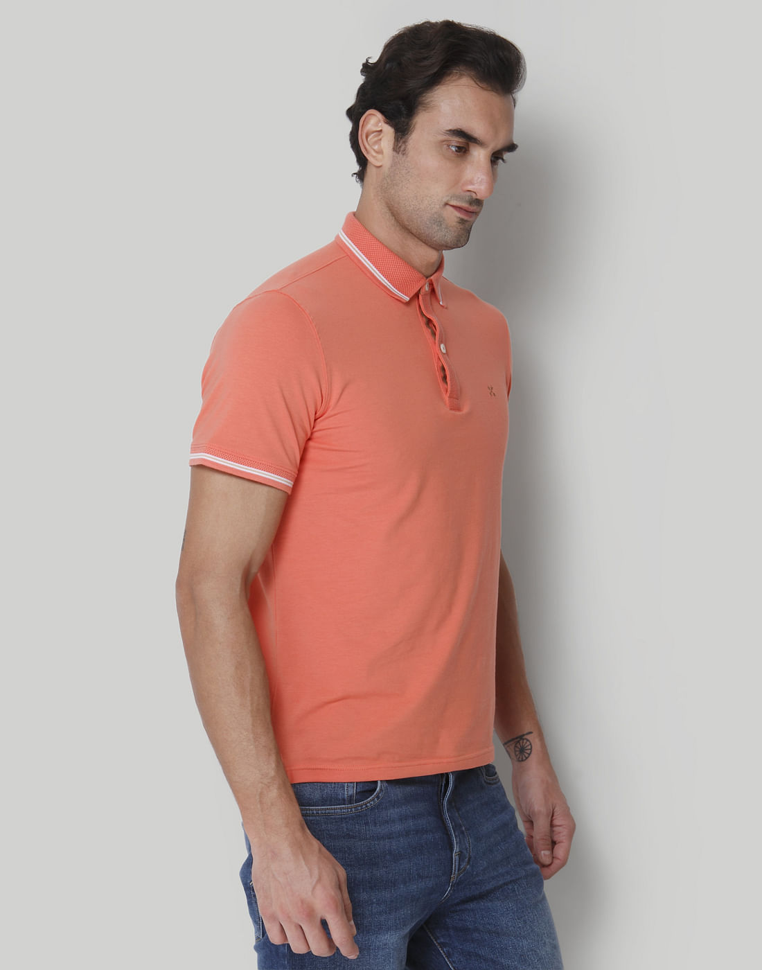 Coral Polo Neck T-Shirts