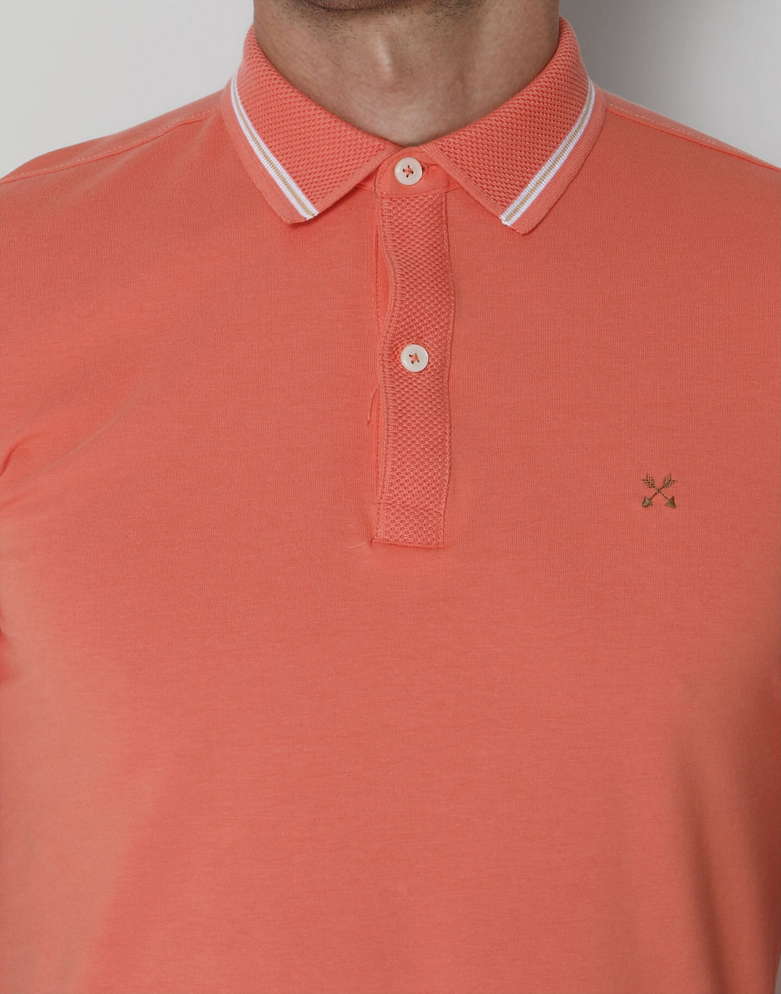Coral Polo Neck T-Shirts