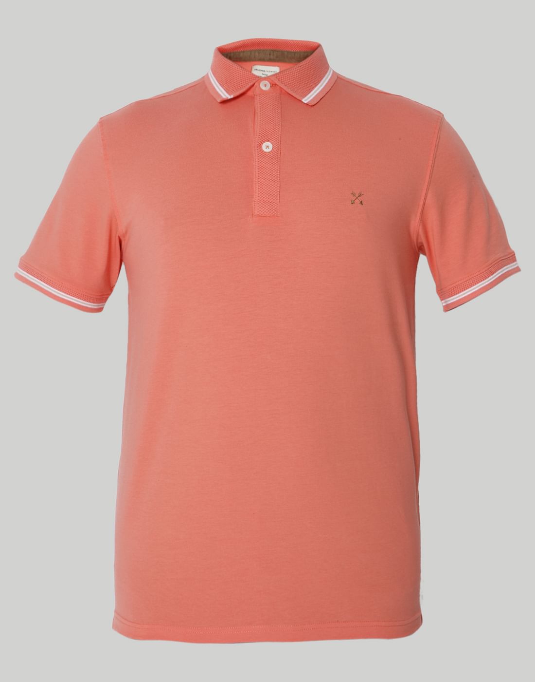 Coral Polo Neck T-Shirts