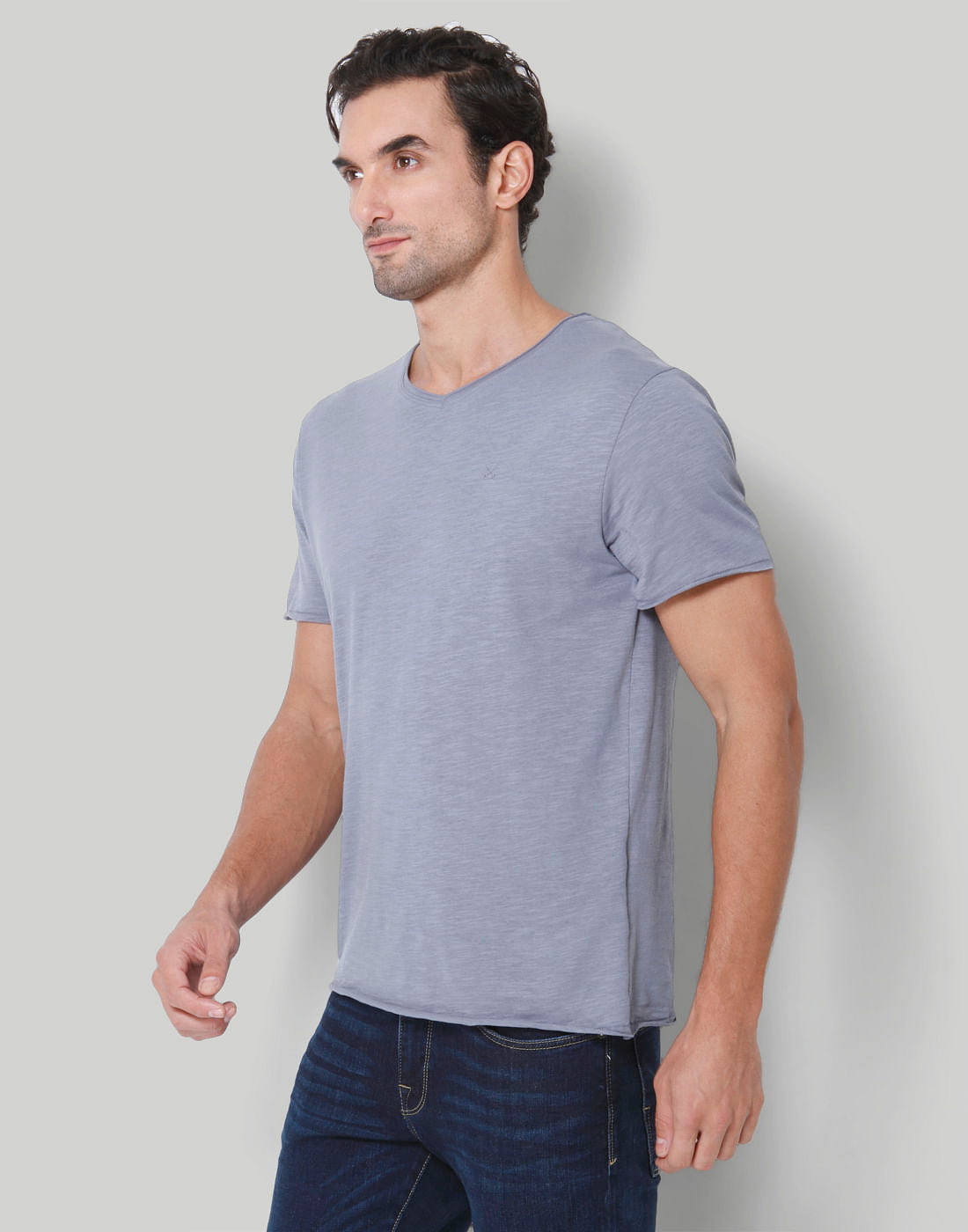 Blue Crew Neck T-Shirt