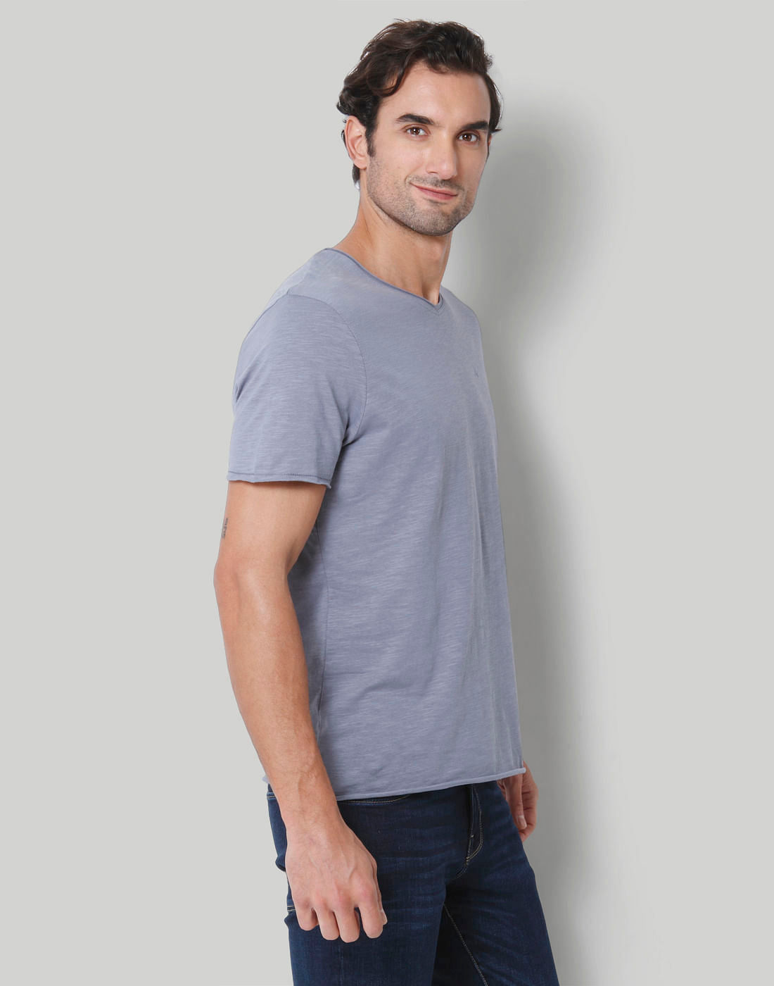 Blue Crew Neck T-Shirt