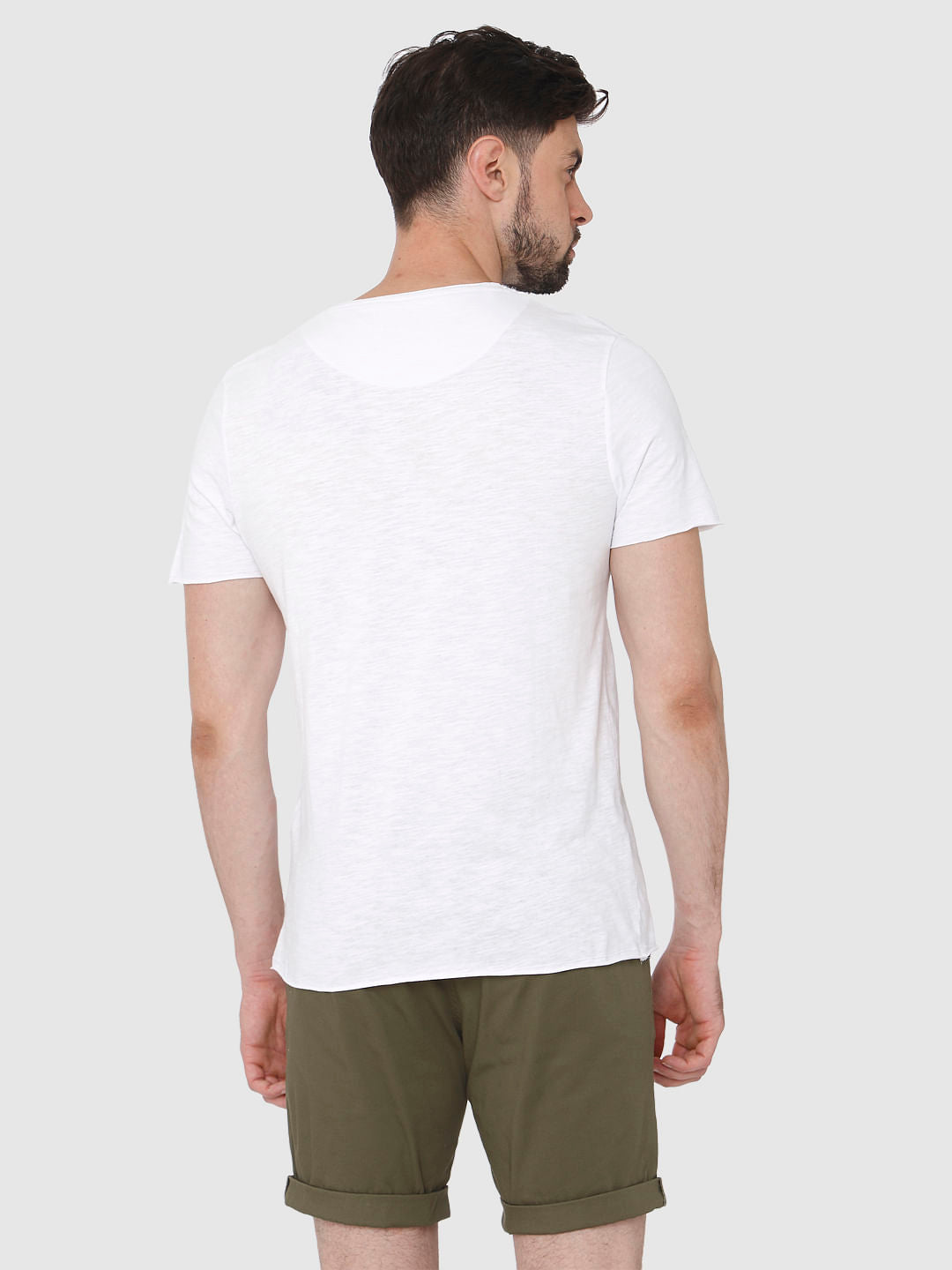 White V Neck T-Shirt