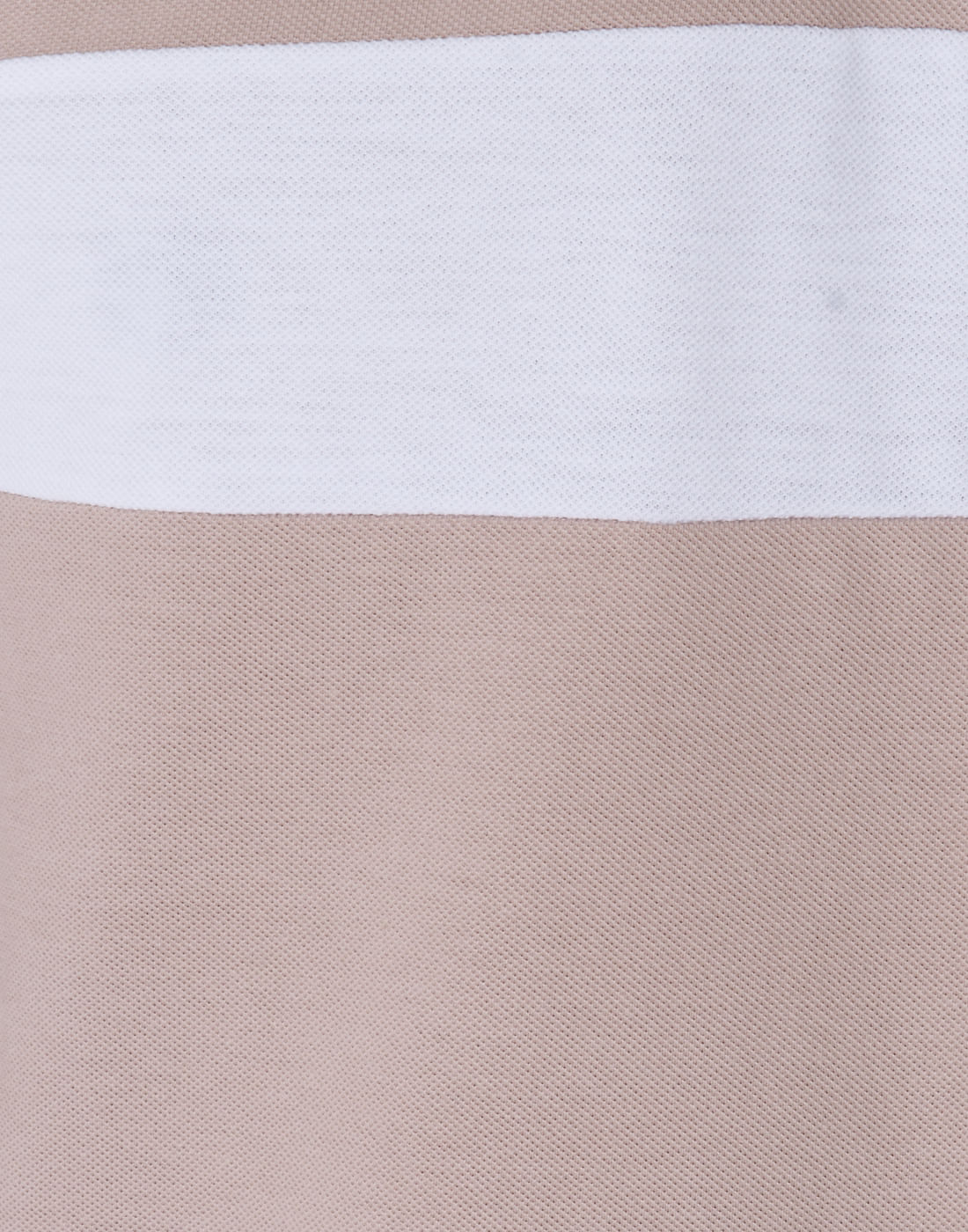 Pink Striped Polo Neck T-Shirt