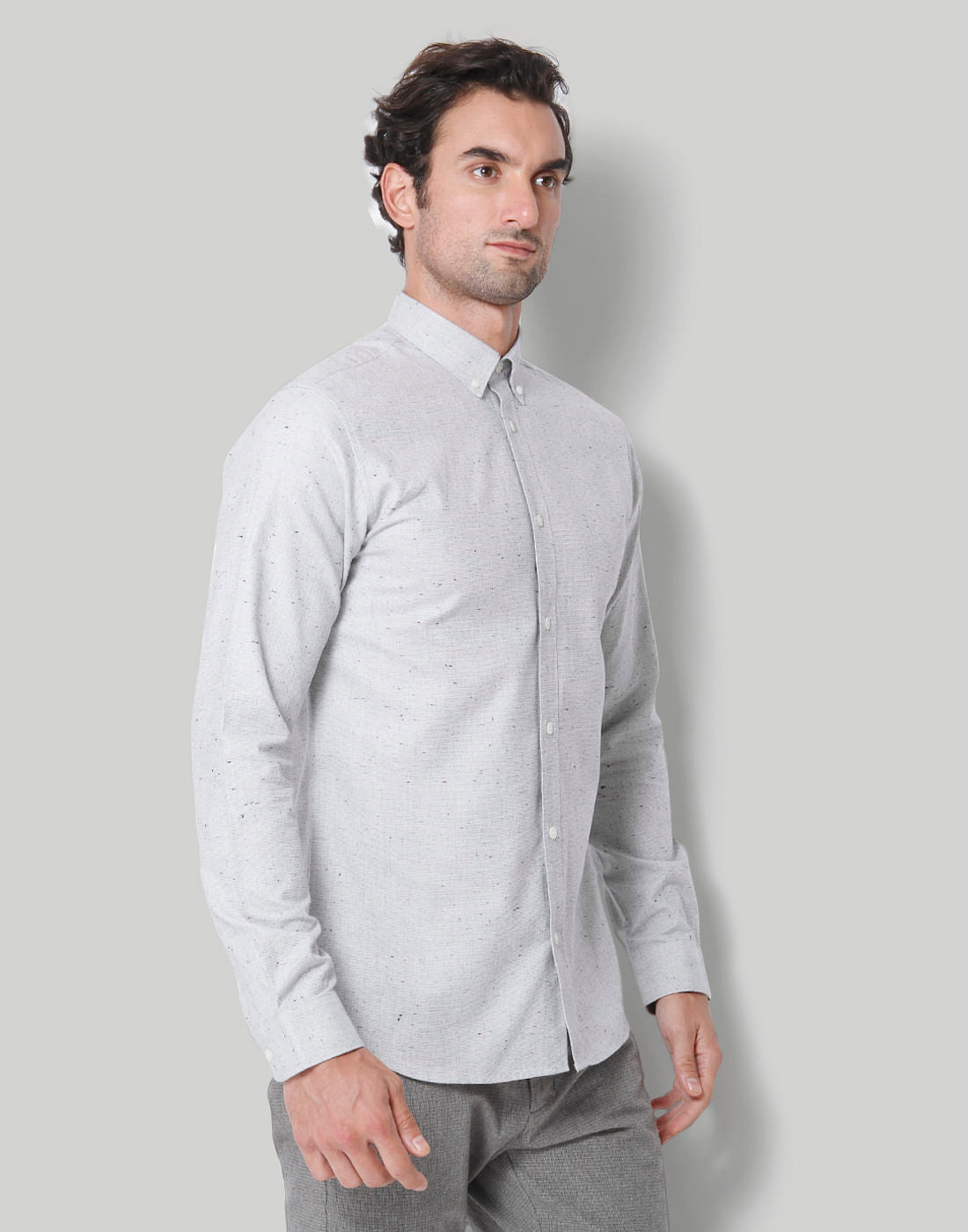 Grey Full Sleeves Shirt