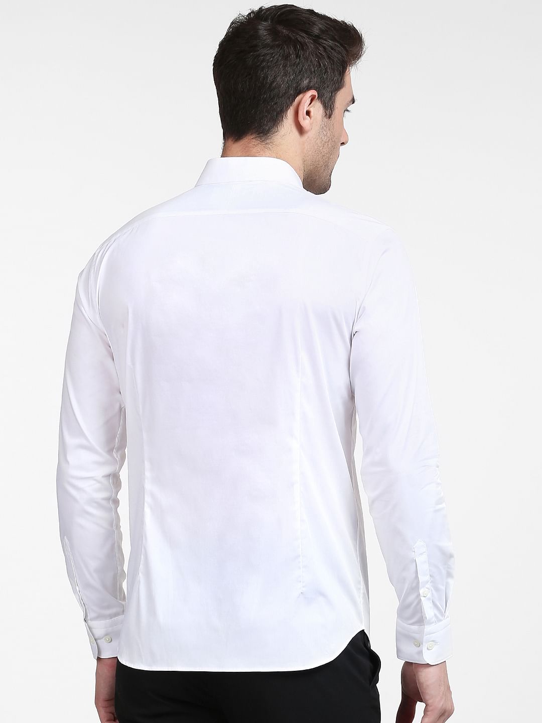 White Formal Full Sleeves Shirt