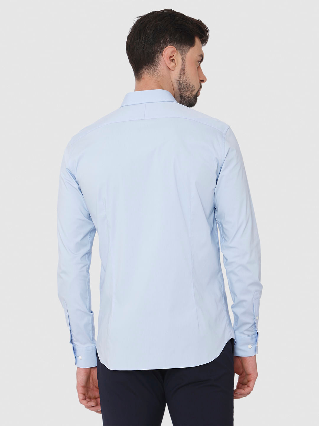 Light Blue Formal Full Sleeves Shirt