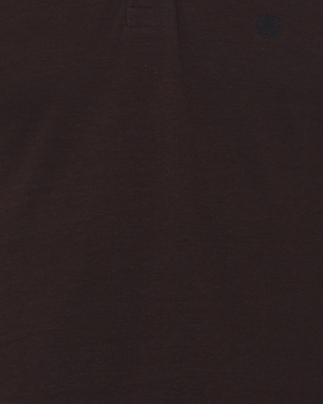 Burgundy Contrast Tipping Slim Fit Polo Neck T-Shirt