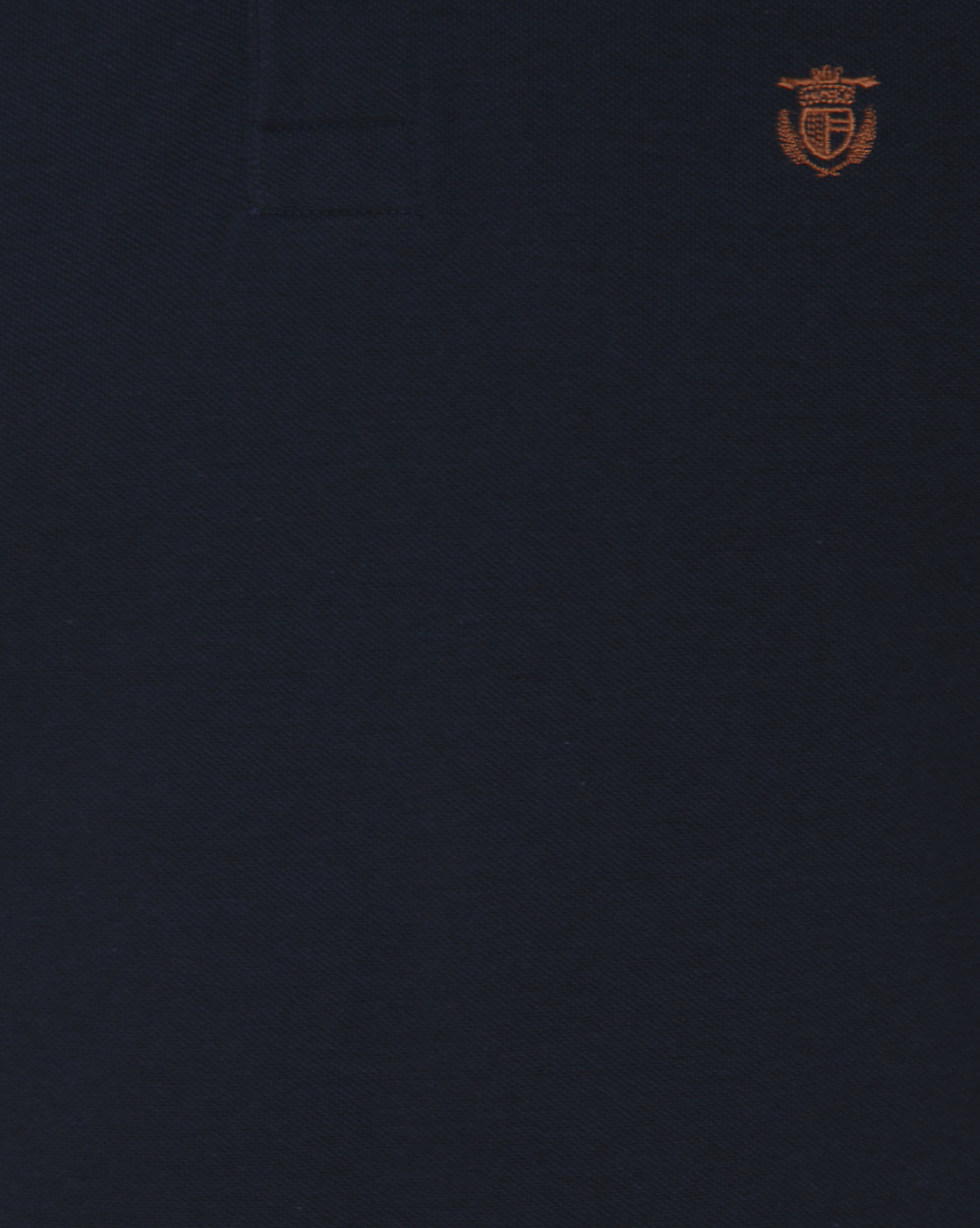 Dark Blue Slim Fit Polo Neck T-Shirt